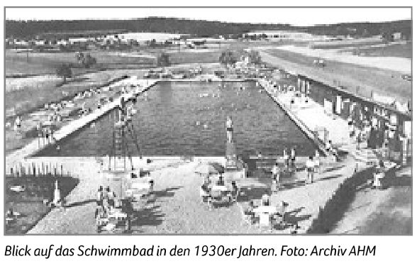Schwimmbad vor 90 Jahren (Bild fehlt noch)